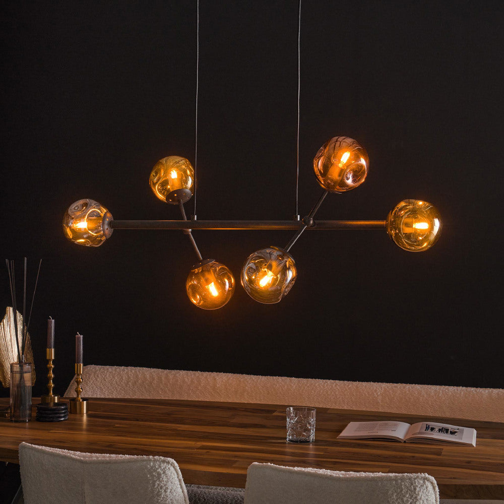 Hanglamp Kelby chiQago Artic zwart LxBxH 111x50x21 Artic zwart Nnb