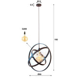 Hanglamp Neill chiQago Artic zwart LxBxH 67x67x17 Artic zwart Nnb
