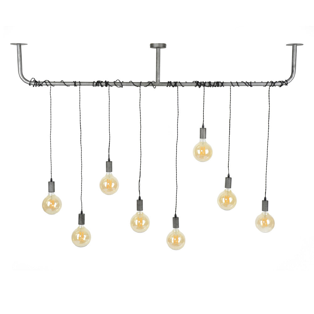 Hanglamp Ross chiQago Oud zilver LxBxH 180x33x16 Oud zilver Nnb