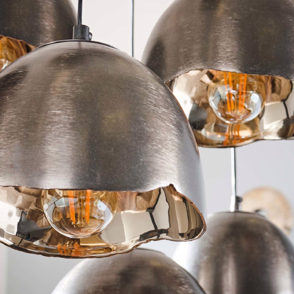 Hanglamp Idaho chiQago Zwart nikkel LxBxH 97x50x33 Zwart nikkel Nnb