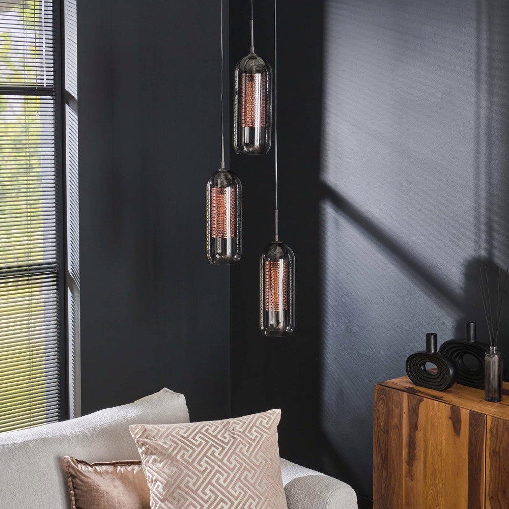 Hanglamp Murphy chiQago Artic zwart LxBxH 81x63x24 Artic zwart Nnb