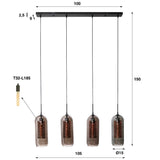 Hanglamp Murphy chiQago Artic zwart LxBxH 107x69x23 Artic zwart Nnb