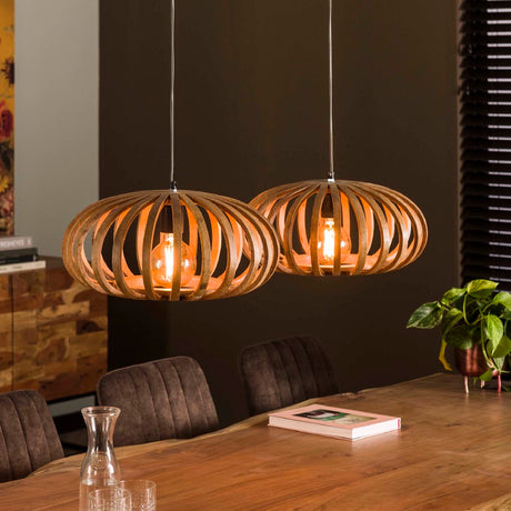Hanglamp Joss chiQago Massief mango naturel Mangohout Nnb