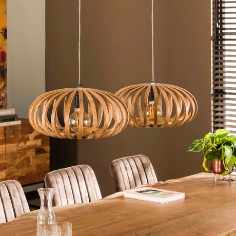 Hanglamp Joss chiQago Massief mango naturel Mangohout Nnb