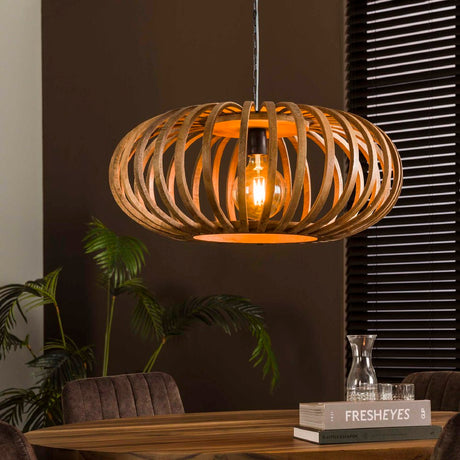 Hanglamp Joss chiQago Massief mango naturel LxBxH 79x79x41 Mangohout Nnb