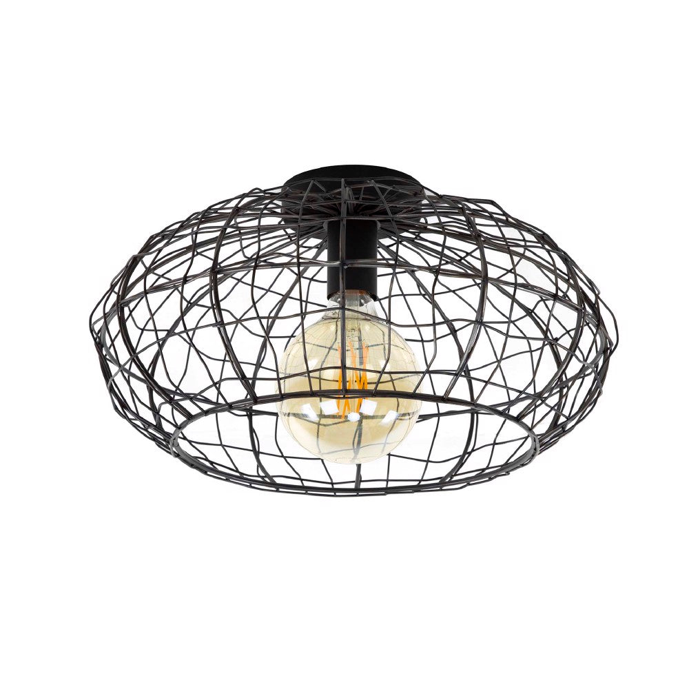 Plafondlamp Mack chiQago Zwart bruin LxBxH 37x37x21 Zwart bruin Nnb