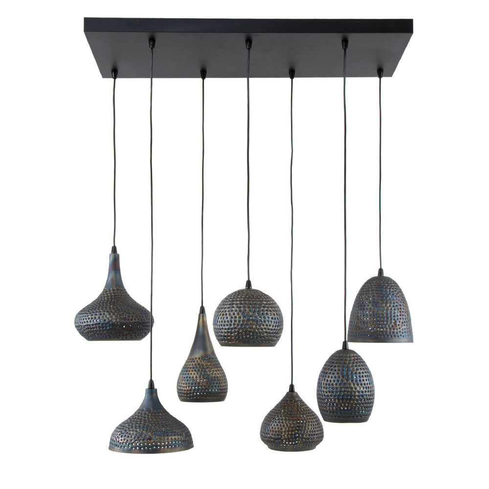 Hanglamp Kenyon chiQago Zwart bruin LxBxH 91x45x36 Zwart bruin Nnb