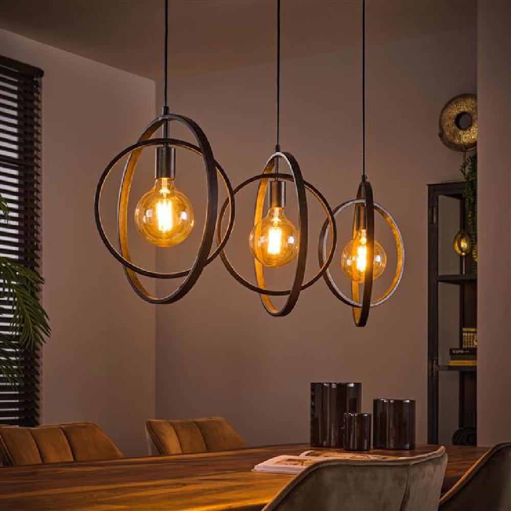 Hanglamp Jago chiQago Charcoal LxBxH 129x46x11 Charcoal Nnb