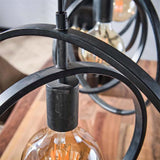 Hanglamp Jago chiQago Charcoal LxBxH 129x46x11 Charcoal Nnb