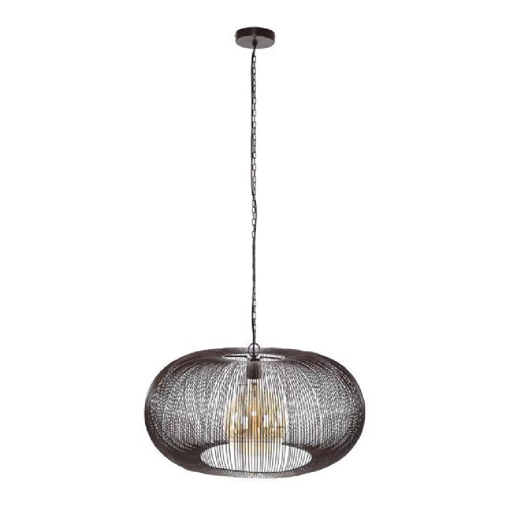 Hanglamp Hurley chiQago Zwart nikkel LxBxH 75x75x40 Zwart nikkel Nnb