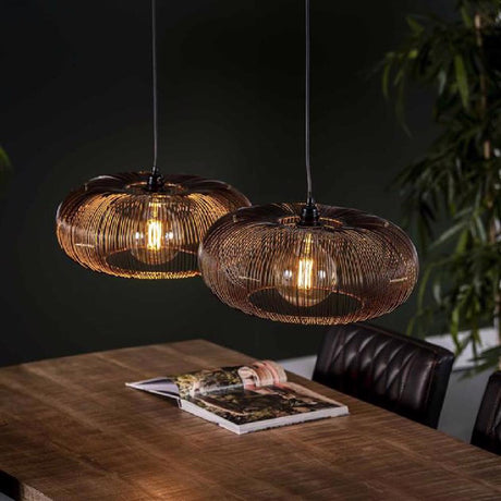 Hanglamp Hurley chiQago Zwart nikkel LxBxH 88x49x29 Zwart nikkel Nnb