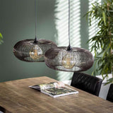 Hanglamp Hurley chiQago Zwart nikkel LxBxH 88x49x29 Zwart nikkel Nnb