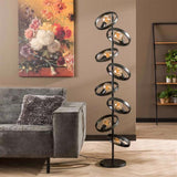 Vloerlamp Kimball chiQago Charcoal LxBxH 153x44x18 Charcoal Nnb